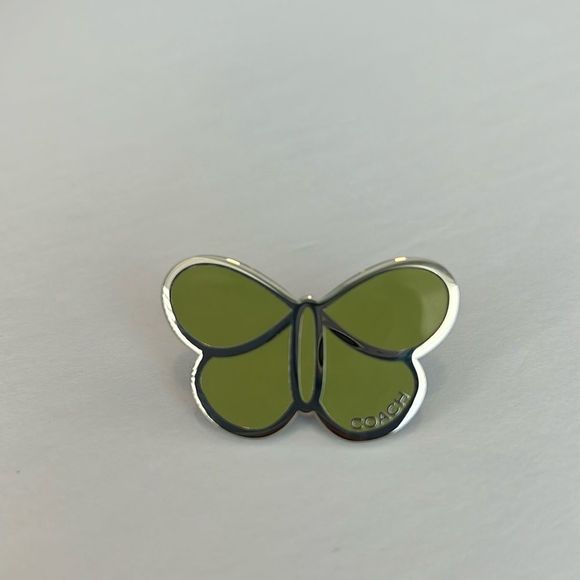 Coach Accessories - NWOT COACH Vintage Green Enamel Butterfly
Lapel Pin Brooch Purse Backpack Charm